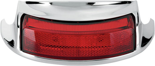 Drag Specialties Rear Fender Tip Light Red Lens Chrome - Part #20400583 - Hogparts UK