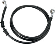 Drag Specialties Front Brake Line Black Vinyl Coated Stainless Steel Extended 8" - Part #17412898 - Hogparts UK