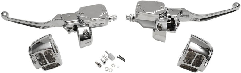Drag Specialties Handlebar Control Kit With Hydraulic Clutch Chrome - Part #06100694 - Hogparts UK