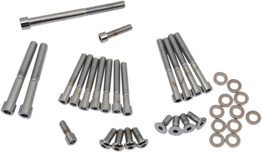 Drag Specialties Chrome Socket-Head Sprocket Cover Bolt Kit Smooth - Part #DS190863S - Hogparts UK