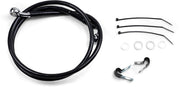 Drag Specialties Front Brake Line Black Vinyl Coated Stainless Steel Extended 2" - Part #17412557 - Hogparts UK