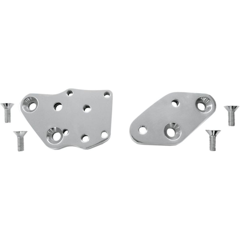 Accutronix  Adapter Plates Kick Back Forward Controls Chrome - Part #118830 - Hogparts UK