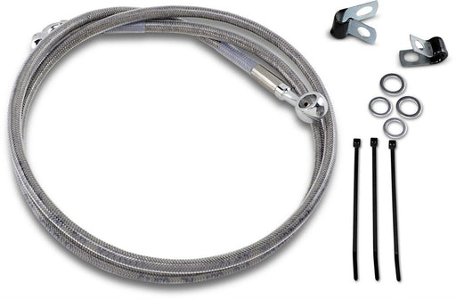 Drag Specialties Front Brake Line Stainless Steel Extended 8" - Part #17412678 - Hogparts UK