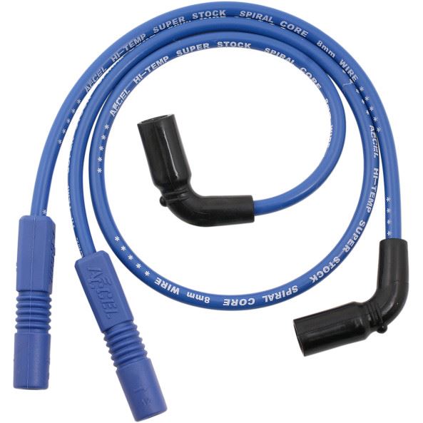 Accel Spark Plug Wire Set Spiral Core 8Mm Blue - Part #126822 - Hogparts UK