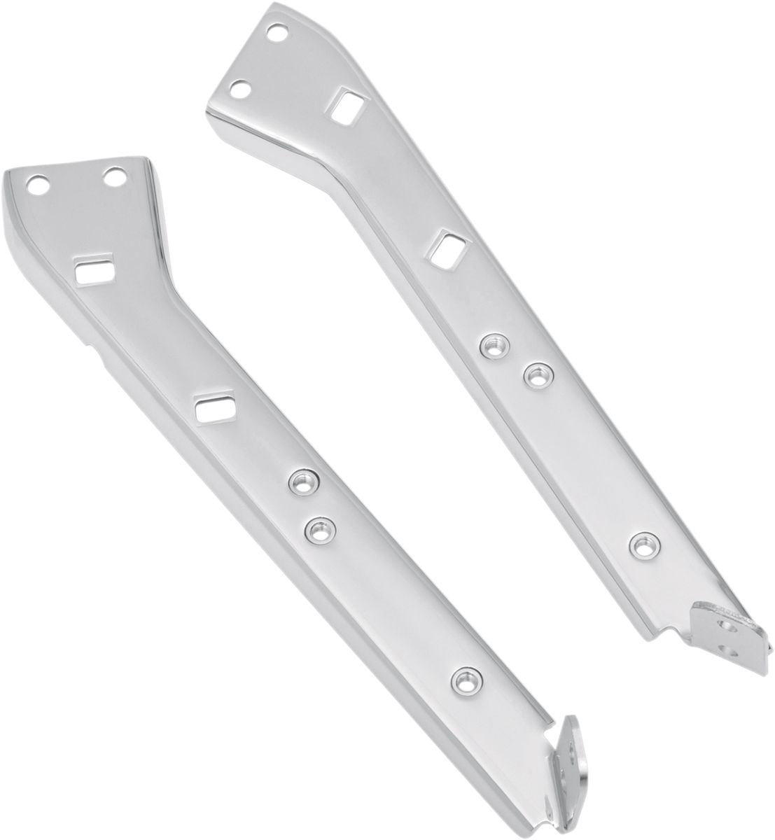 Drag Specialties Saddlebag Rail Support Bracket Left Chrome - Part #14130011 - Hogparts UK