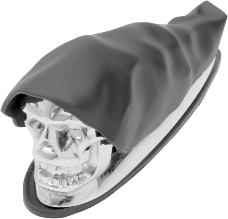 Drag Specialties Front Fender Ornament Shrouded Skull - Part #14050158 - Hogparts UK