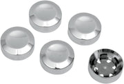 Drag Specialties Rear Belt Pulley Bolt Covers Chrome - Part #12010597 - Hogparts UK