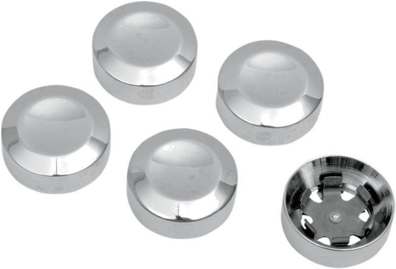 Drag Specialties Rear Belt Pulley Bolt Covers Chrome - Part #12010597 - Hogparts UK