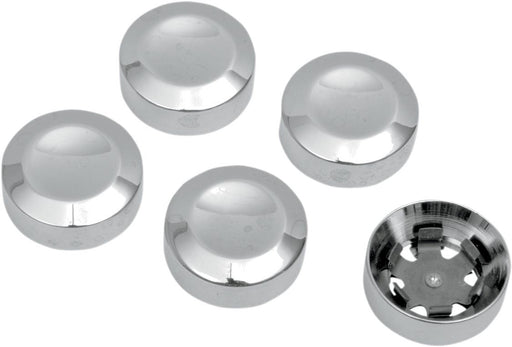 Drag Specialties Rear Belt Pulley Bolt Covers Chrome - Part #12010597 - Hogparts UK