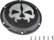 Drag Specialties Cover Derby Split Skull 6-Hole Black - Part #11070551 - Hogparts UK