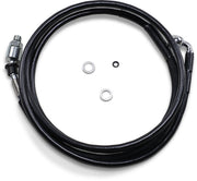 Drag Specialties Clutch Line Black Vinyl Coated + 8" Stainless Steel Hydraulic - Part #06610016 - Hogparts UK