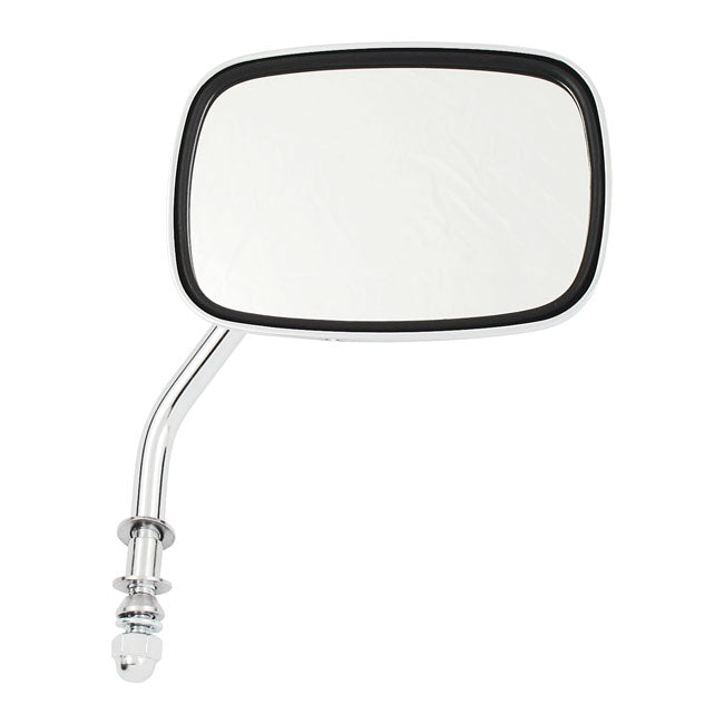 MCS OEM Style Replacement Mirror. Chrome – 65-Up H-D