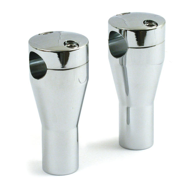 MCS Panhead Style Risers. Chrome, 4" Rise – 1973–2002 Big Twin; Twin Cam B; XL…