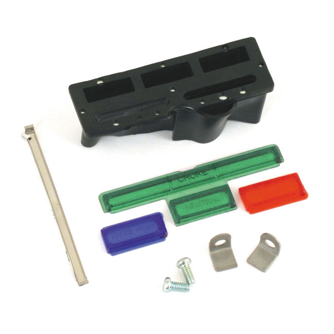 MCS Lens & Support Kit, for Die-Cast Dash – 1968–1990 FLH; Fxwg; Softail
