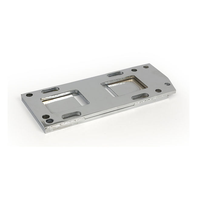 MCS 4-Speed Transmission Mount Plate. Chrome – 1936–1986 4-Speed Big Twin