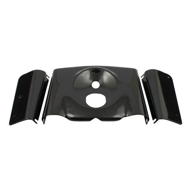 MCS Fork Panel Kit 3-Piece. Smooth. Gloss Black – 1986–2017 FLST/C; FLSTF/B/Bs; FLS/S…
