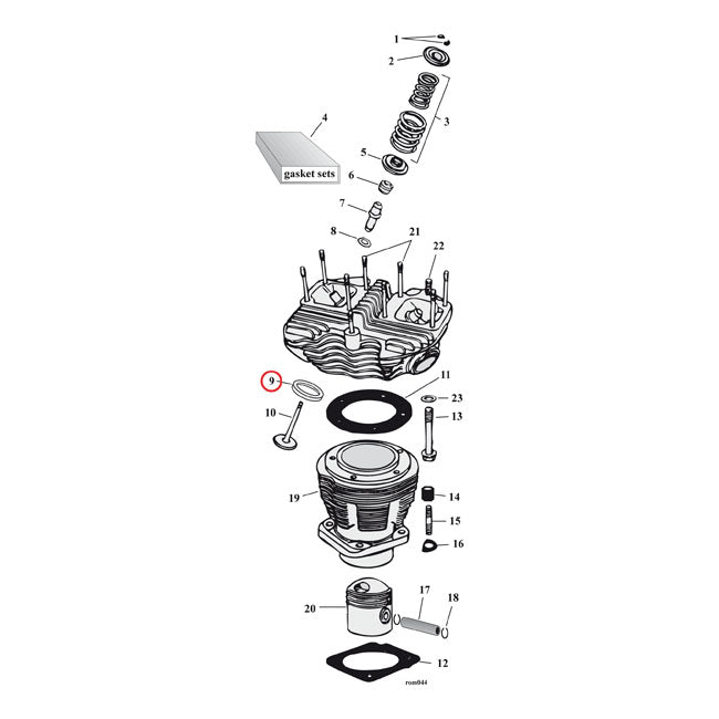 S&S Valve Seat. Intake. 1.950" Od – 1966–1984 Shovelhead; S&S Sh Engines