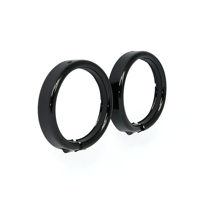 MCS Recessed Trim Rings. Turn Signals. Gloss Black – Front & Rear on: 2014–2022 FLHR…