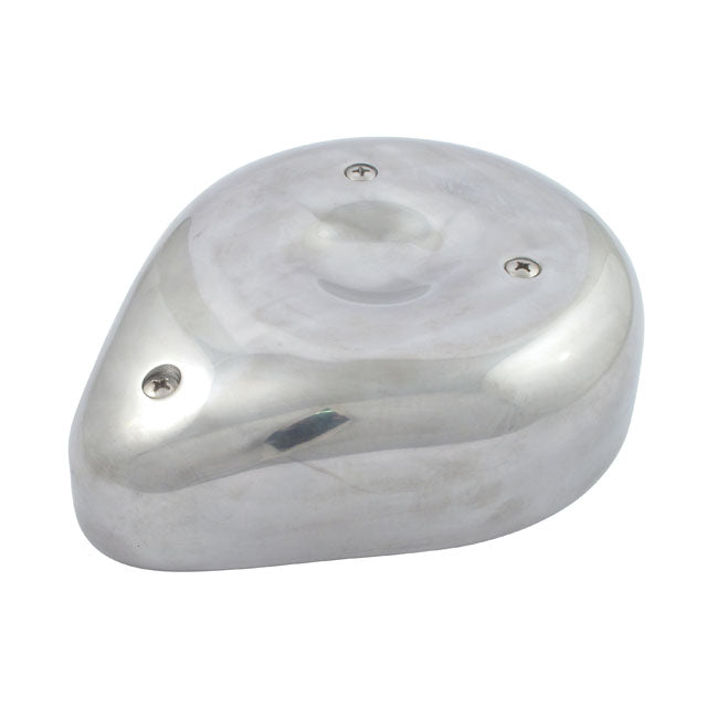 MCS Teardrop Air Cleaner Assembly. Polished Aluminium – H-D with Keihin; Bendix or Tillotson…