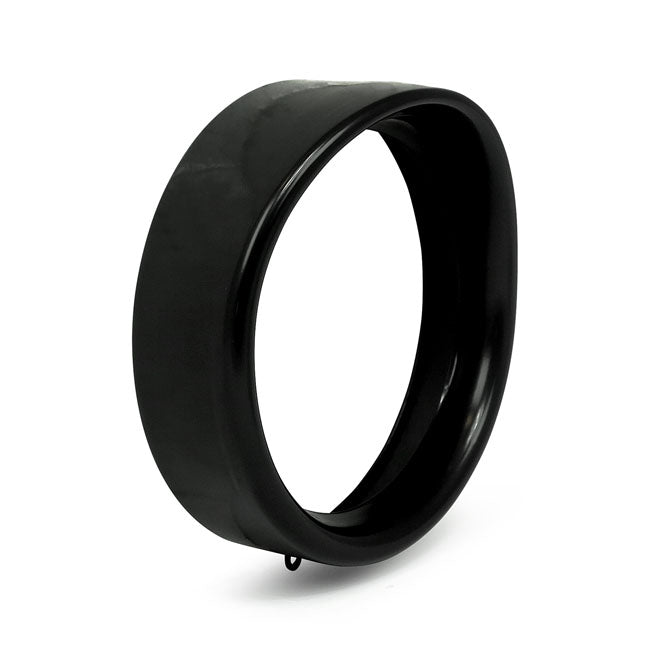 MCS Recessed Trim Ring with Visor. 7" Headlamp. Black – 1994–2017 FLS/S/TF/TFB/TFBS; FLSTN…