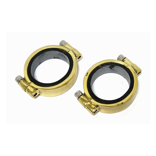 MCS Intake Clamps Heavy Duty, Brass – L1978–1984 Big Twin; 1979–1985 XL…