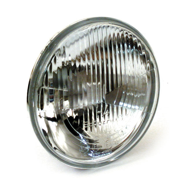 MCS Headlamp Unit H4. Ribbed Lens. 7"