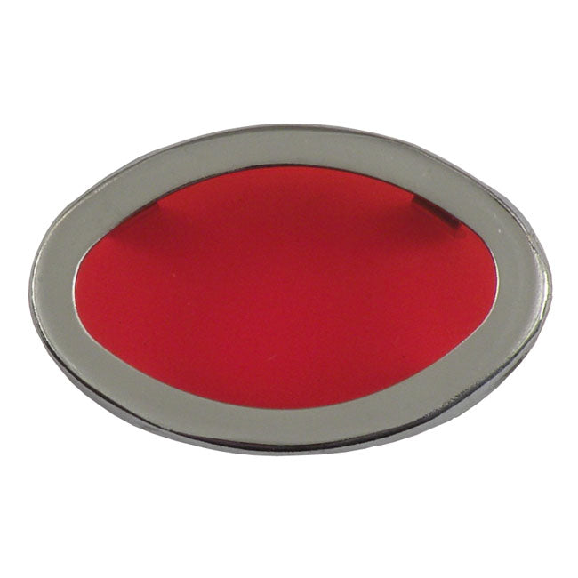 MCS Replacement Lens for Cateye (36-47 Style) Dash. Red – 1936–1946 H-D or Customs with Cateye…