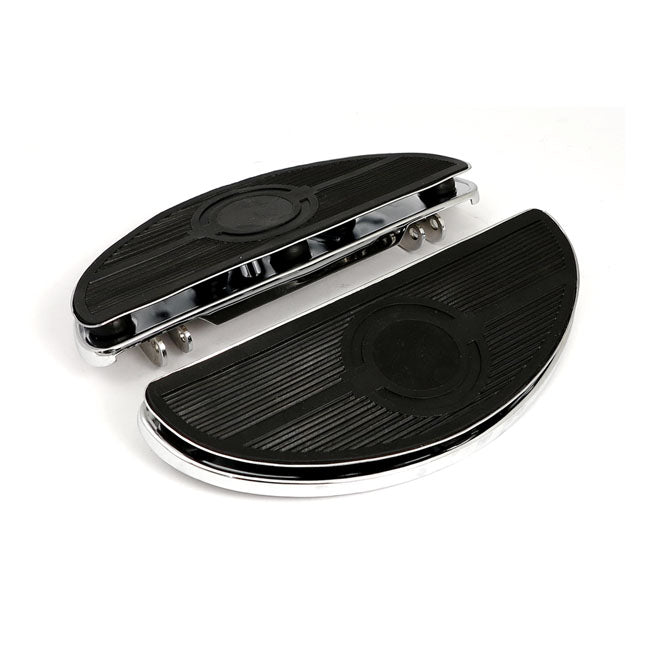 MCS Oval Early Style Floorboards. with Dampers. Chrome – 1986–2017 FL Softail; 2012–2016 Dyna Fld…