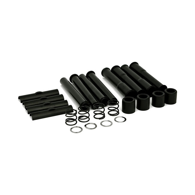 MCS Complete 66-E79 Shovel Pushrod Cover Kit. Black