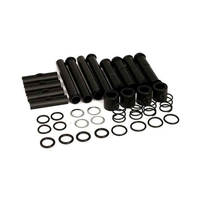 MCS Complete Twin Cam Pushrod Cover Kit. Black – 1999–2017 Twin Cam