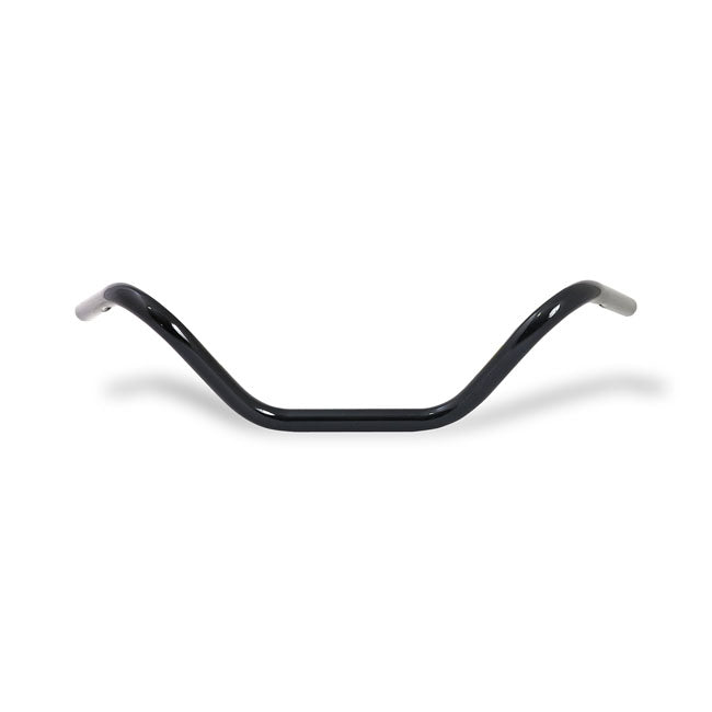 MCS Buckhorn Handlebar 1" Gloss Black – 1982–2022 H-D with 1" I.d. Risers