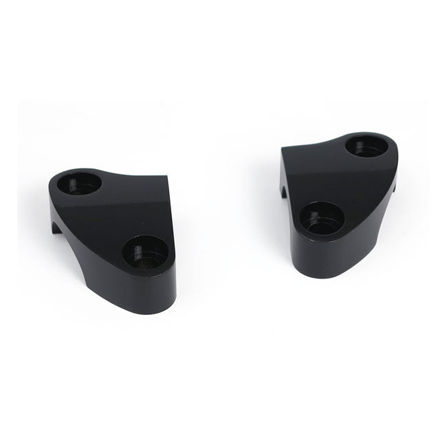 MCS Handlebar Top Clamp Set. Black, Plain – 1973–2022 Various Big Twin; XL Sportster…