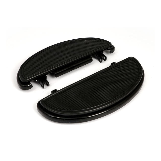 MCS Oval Early Style Floorboards. with Dampers. Black – 1986–2017 FL Softail; 2012–2016 Dyna Fld…