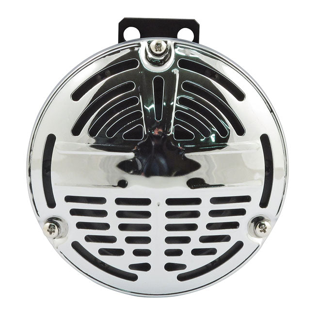 MCS OEM Style 5-1/2" Springer Horn. Chrome. 6-Volt – OEM 69001-42 – 1942–1952 45ci; 1942–1948 Big Twin…