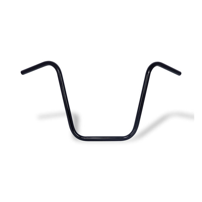 MCS Apehanger Handlebar, 16" Rise, 1" Black – Pre-81 H-D with 1" I.d. Risers