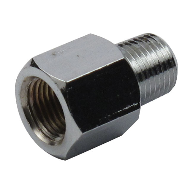 MCS Adapter Fitting, Straight. 1/8" Npt to 1/8". Chrome – 1938–1969 Big Twin