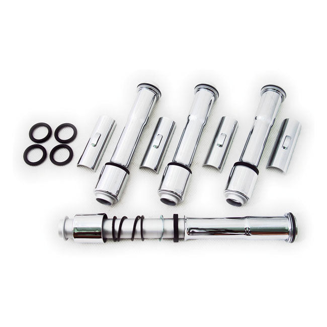 MCS Complete 04-Up XL Multiple-Parts Pushrod Cover Kit. Chrome – 2004–2022 XL Sportster; 2008–2012 XR1200