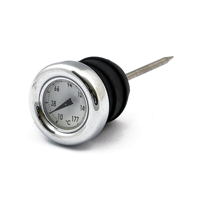 MCS Oil Tank Dipstick with Temperature Gauge. Chrome White Face – 1984–1999 Softail; 1982–2003 XL…