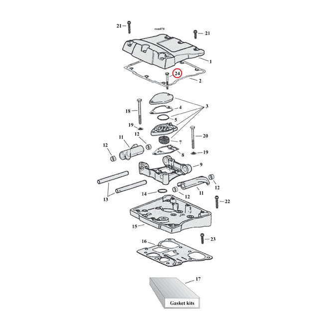 MCS Flanged Bolt – 1999–2010 Twin Cam a/B