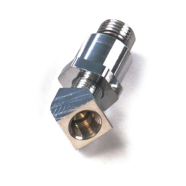 MCS Fitting Kit, Oil Gauge. Chrome – 1970–1999 Big Twin
