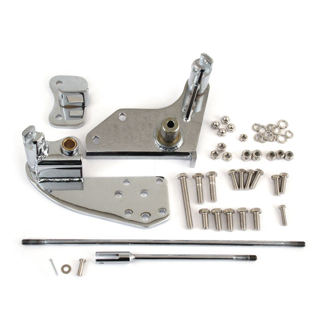 MCS Forward Control Adaptor Plates, Extended – L1987–1999 FXST; 1983–1986 Fxwg. with…