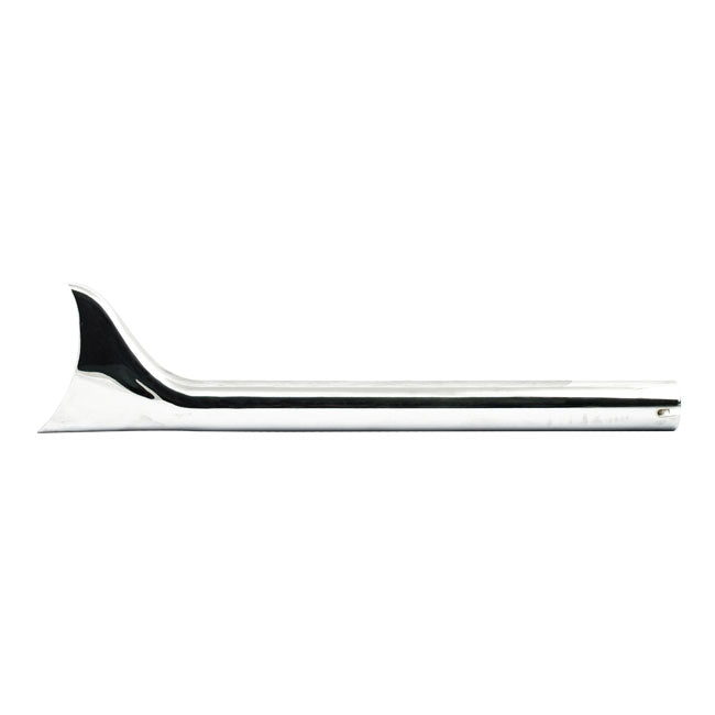 MCS Slip-On Fishtail Exhaust Extension 24" Long Chrome – 1-3/4" Head Pipes