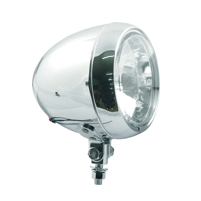 MCS Colorado 4-1/2" Hs1 Headlamp. Bottom Mount. Chrome – Universal Bottom Mount