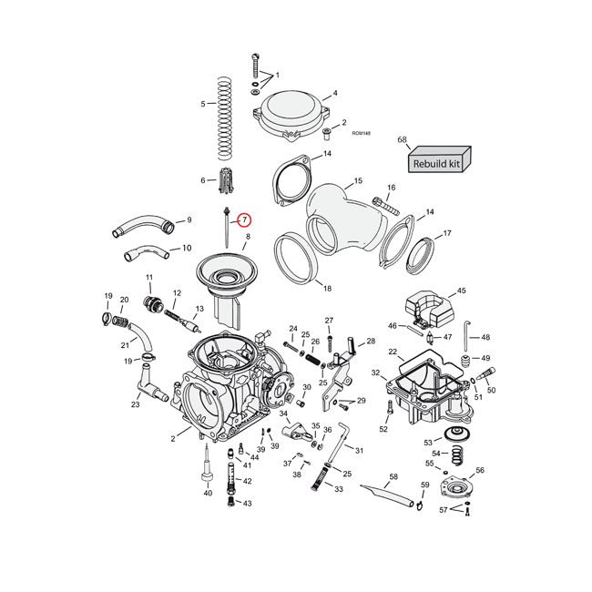 MCS Jet Needle (Mid-Range) CV Carb. N8ea – 1990–2006 Big Twin; 1988–2006 XL…