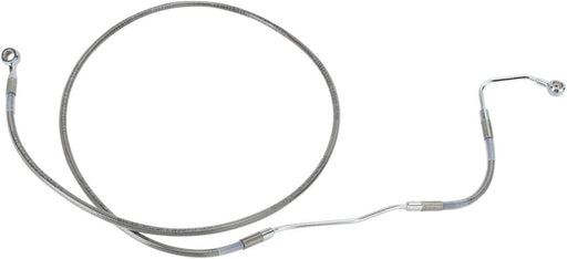 Drag Specialties Front Upper Brake Line Stainless Steel Extended 10" - Part #17412931 - Hogparts UK