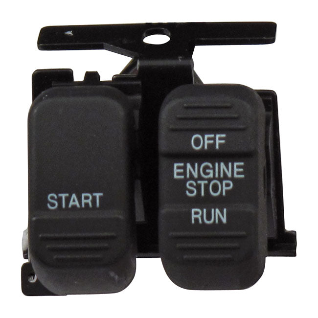 MCS Run/Off/Start, Handlebar Switch Set. Black – 1996–2010 Softail; 1996–2011 Dyna…