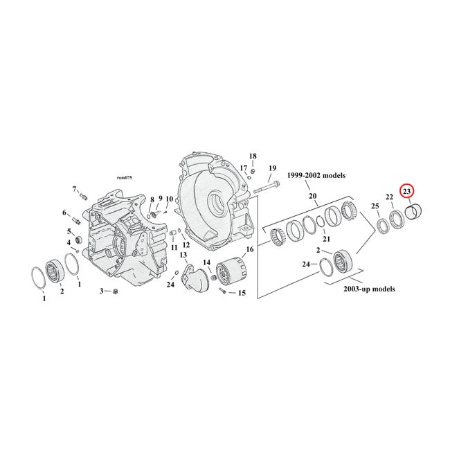MCS Spacer, Sprocker Shaft – 2003–2005 Dyna