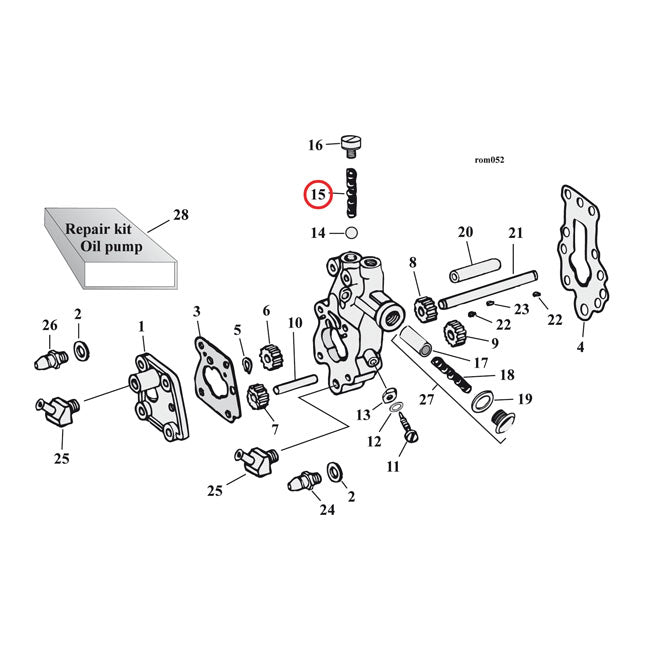 MCS Spring, Oil Pump Check Valve – 1936–1955 and 1966–1980 Big Twin