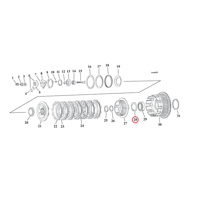 MCS Ret. Ring, Clutch Hub – L1984–1990 XL Sportster