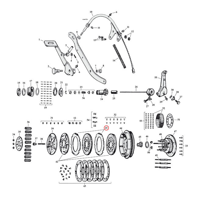 MCS Steel Drive Plate, Clutch – 1941–1973 45" Sv